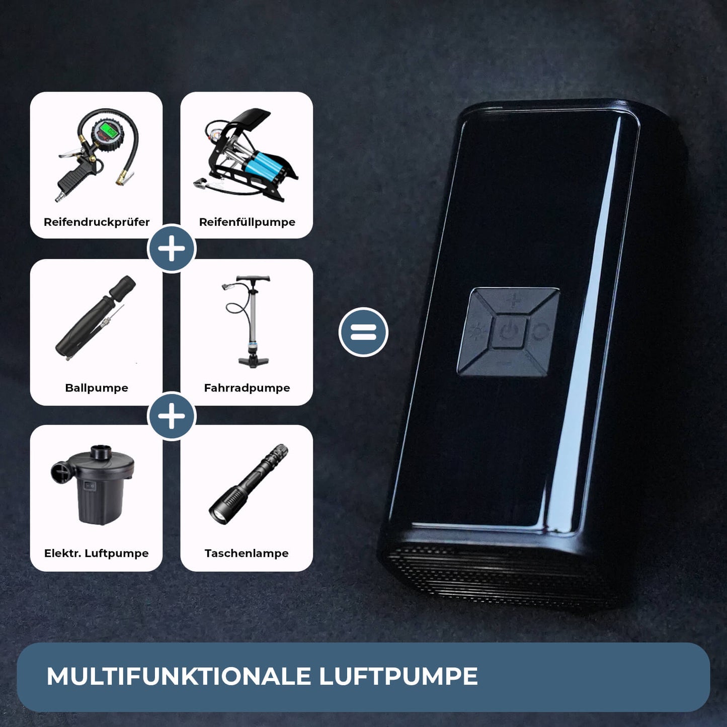 AirPulse One Kompressor liegt im Kofferraum