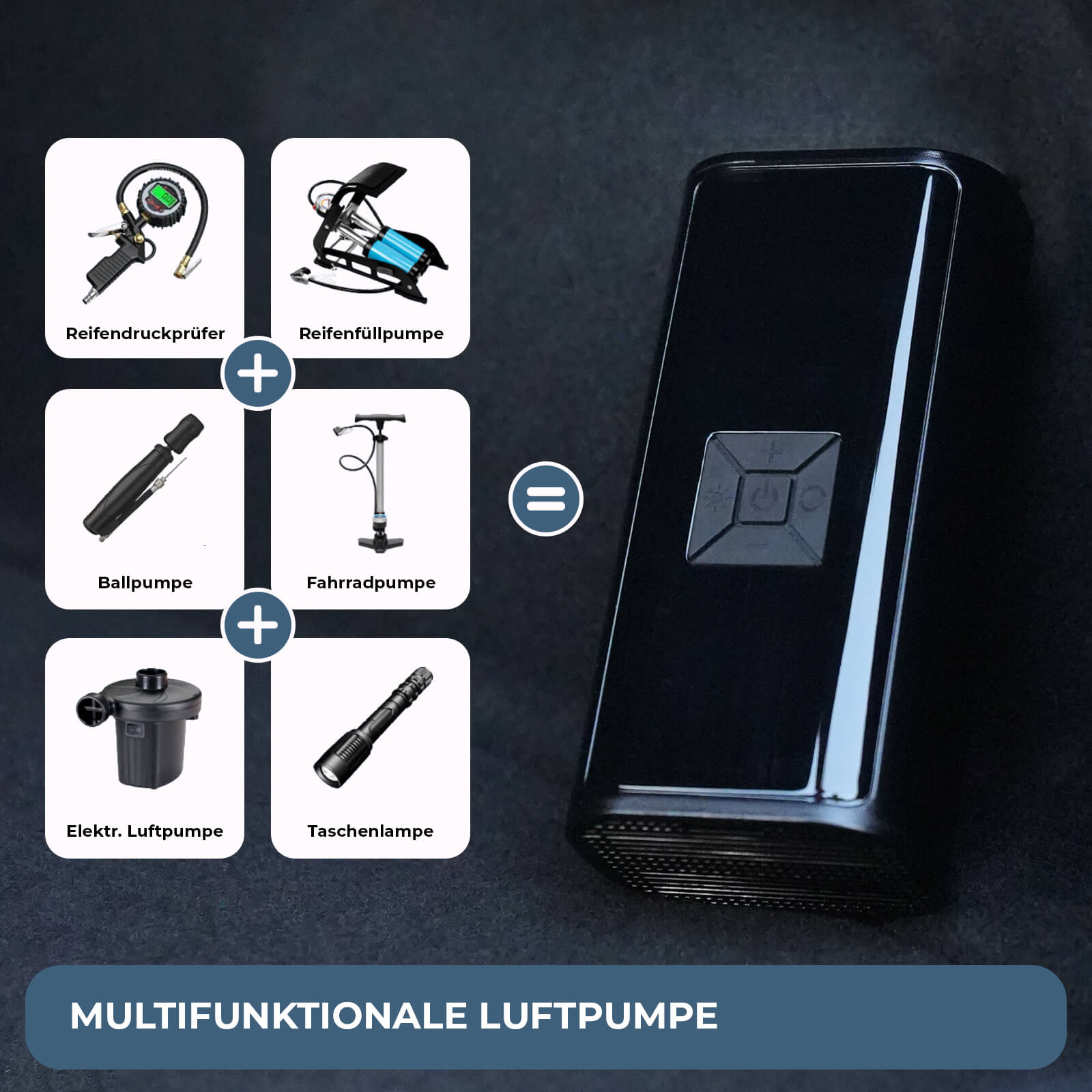 AirPulse One Kompressor liegt im Kofferraum