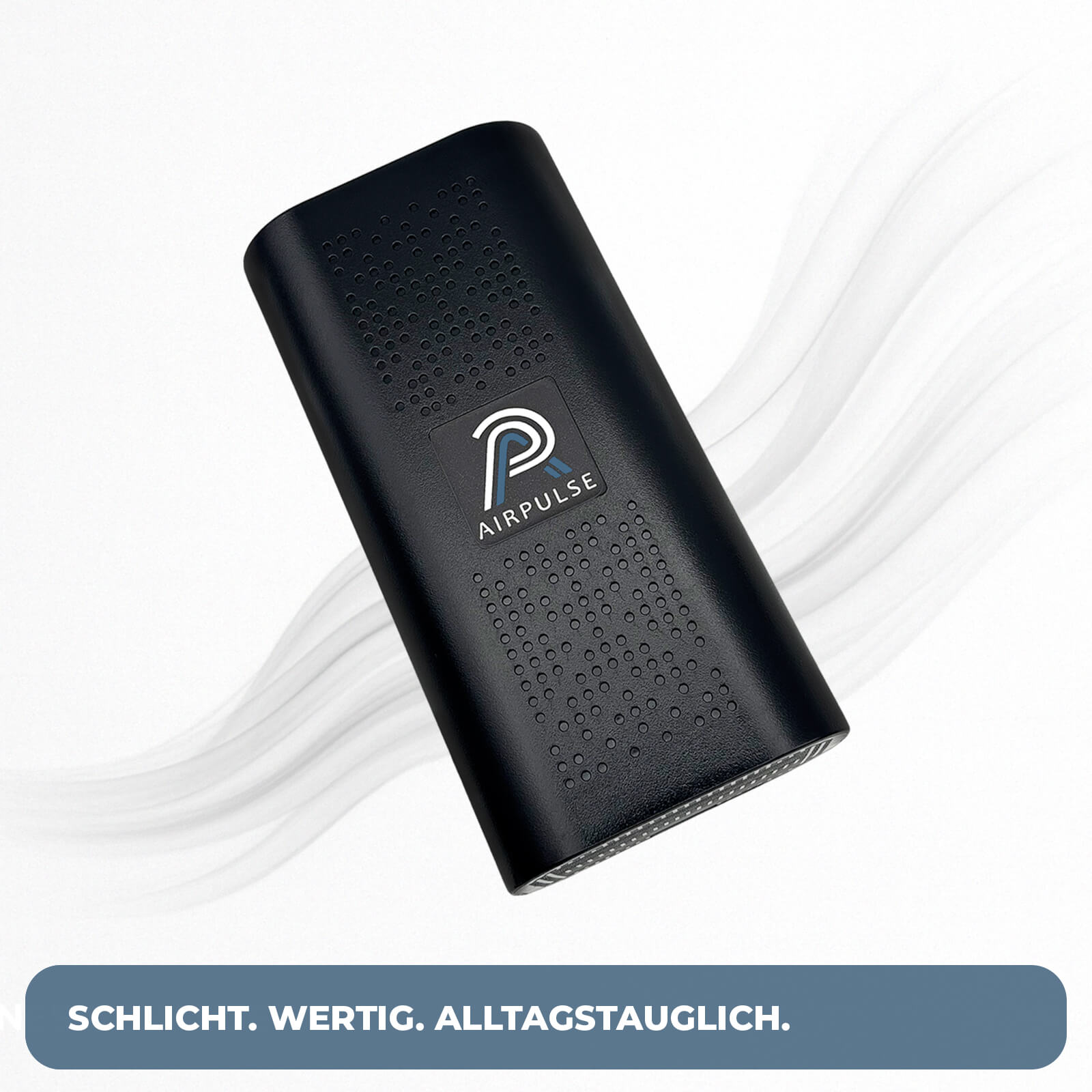 AirPulse One Mini Kompressor mit Akku in freigestellter Produktansicht