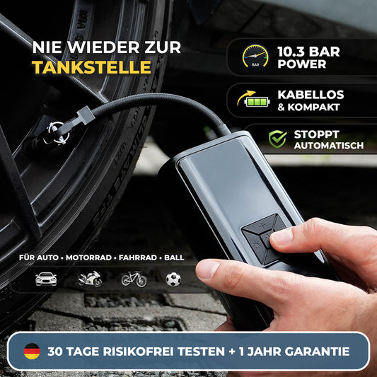 AirPulse One Kabelloser Mini Kompressor mit Akku